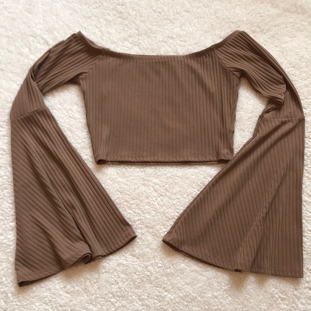Ribbed Off Shoulder Top!